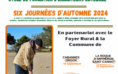 Cycle de formation d’ANIMATEURS GATEBALL – Automne 2024/Hiver 2025