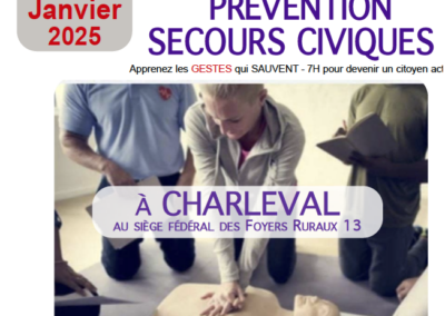 Formation PSC 1 le 29 Janvier 2025